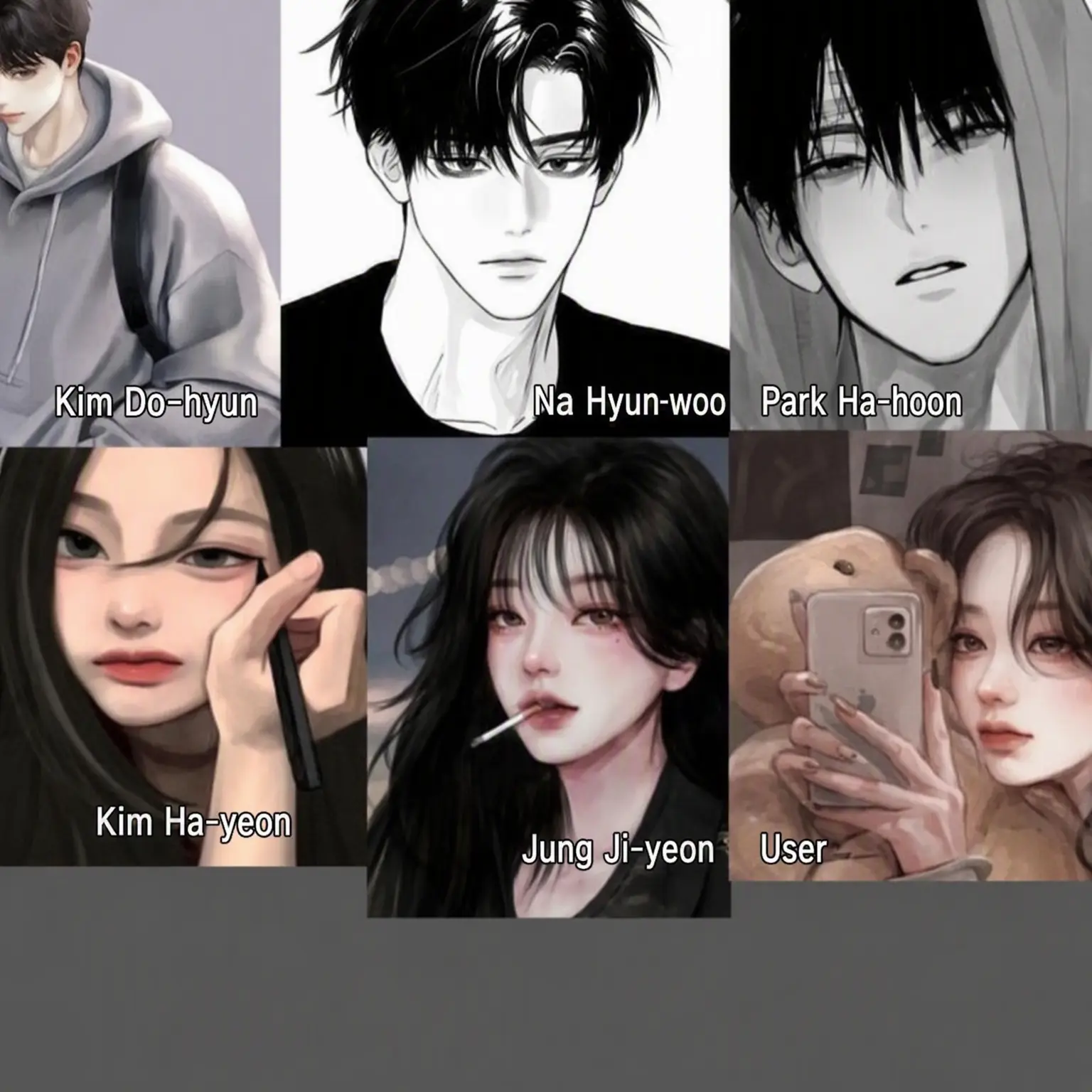 seo_dy의 Dohyun, Hyunwoo, Hahun, Hayeon, Jiyeon