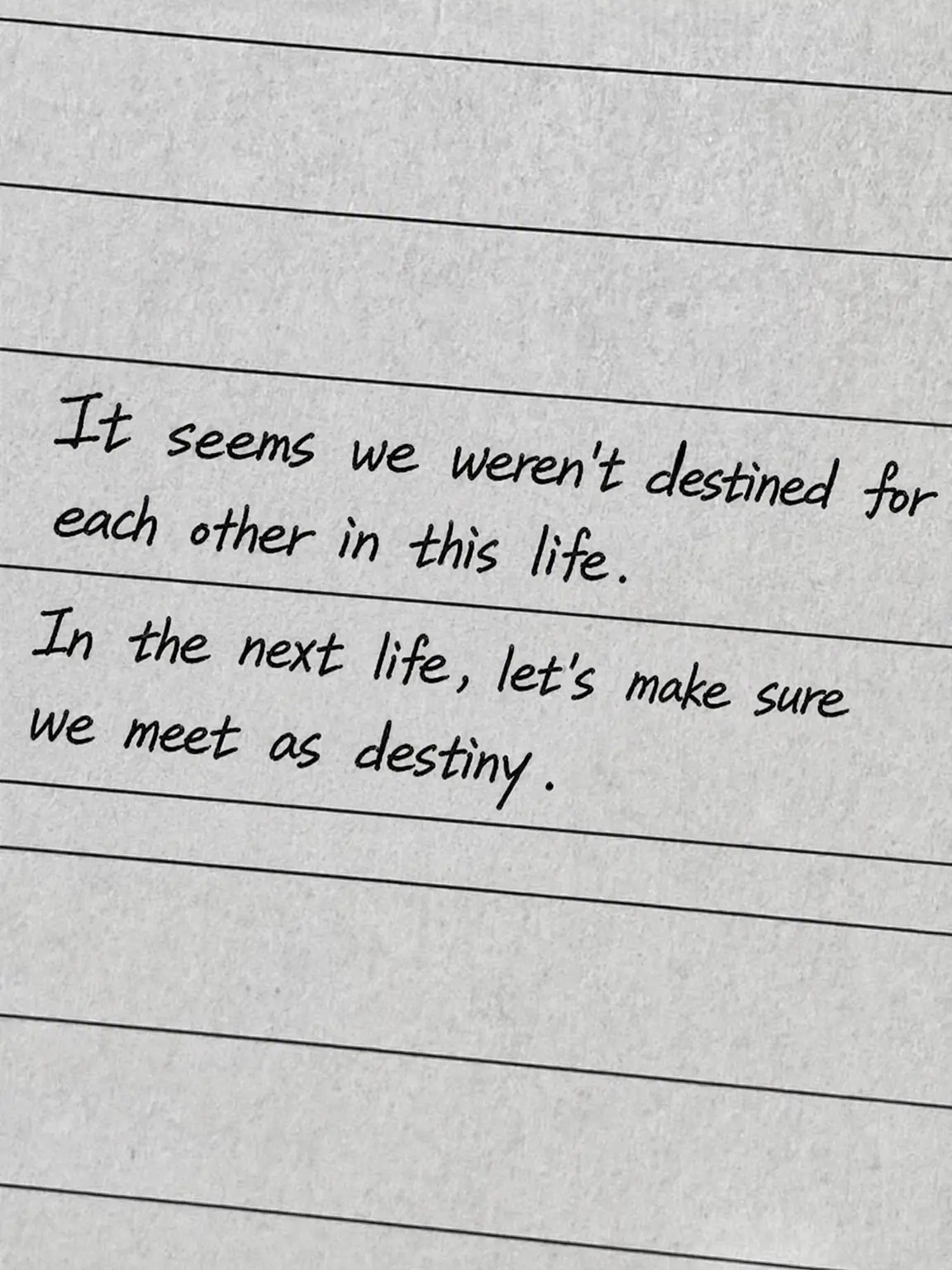 Smile7의 “Let's meet as destiny in the next life.”