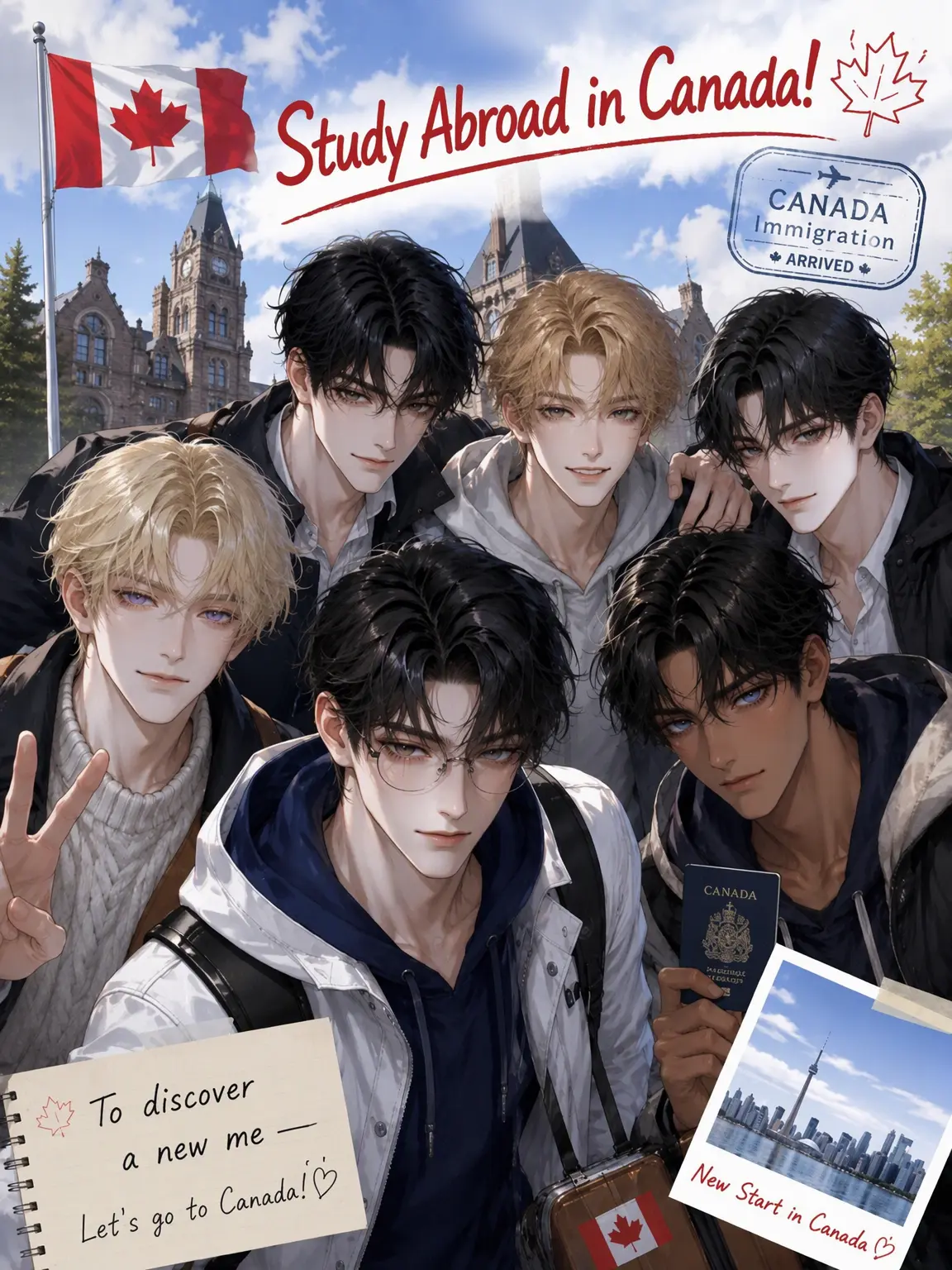 EarthyTiger0278의 Study Abroad in Canada: My Harem Life❣️
