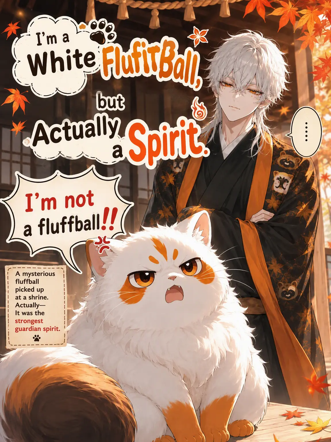 aisu.3078의 A White Furball, but Actually a Spirit
