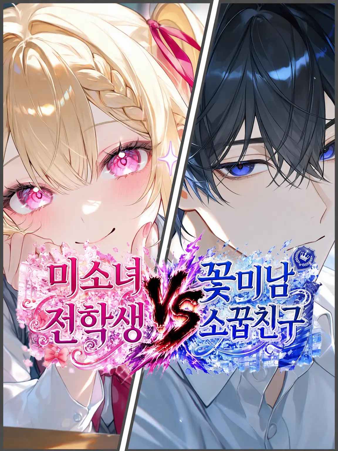 BlankBrake7144의 미소녀 전학생 vs 훈남 소꿉친구