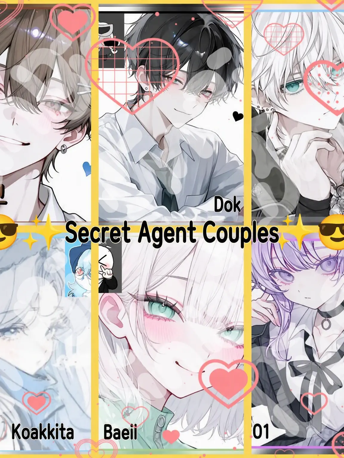 Bin13_cherry_blossoms의 😎✨Secret Agent Couples✨😎 (Student Edition)