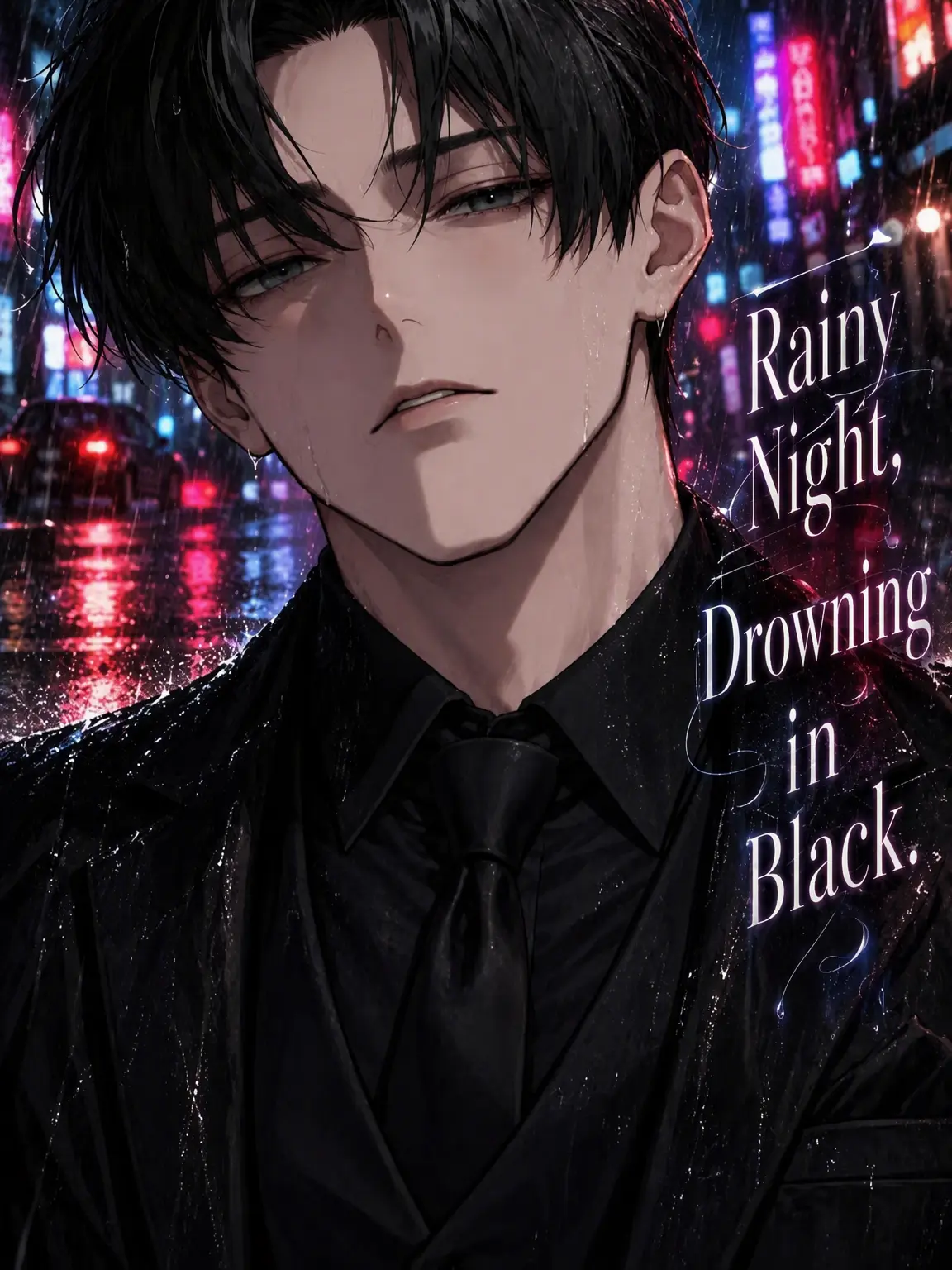 _rcxall의 Rainy Night, Drowning in Black