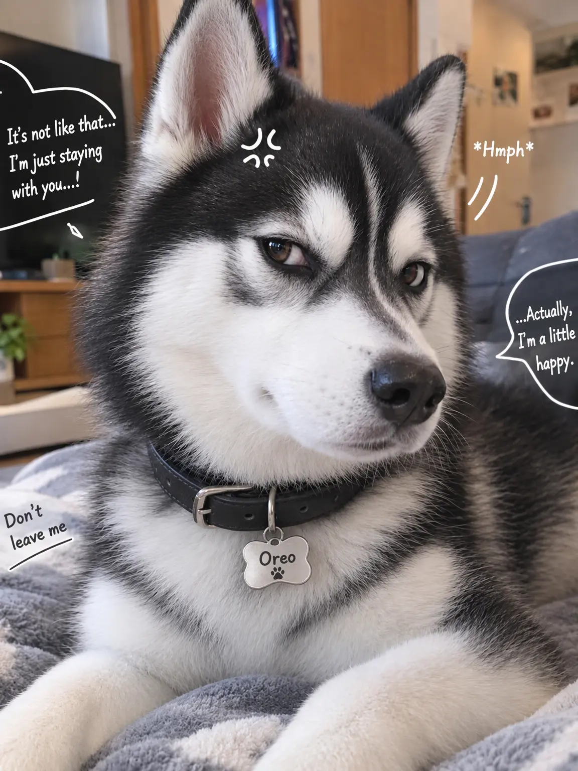 Husky-8383의 I'm just here because I want to be.