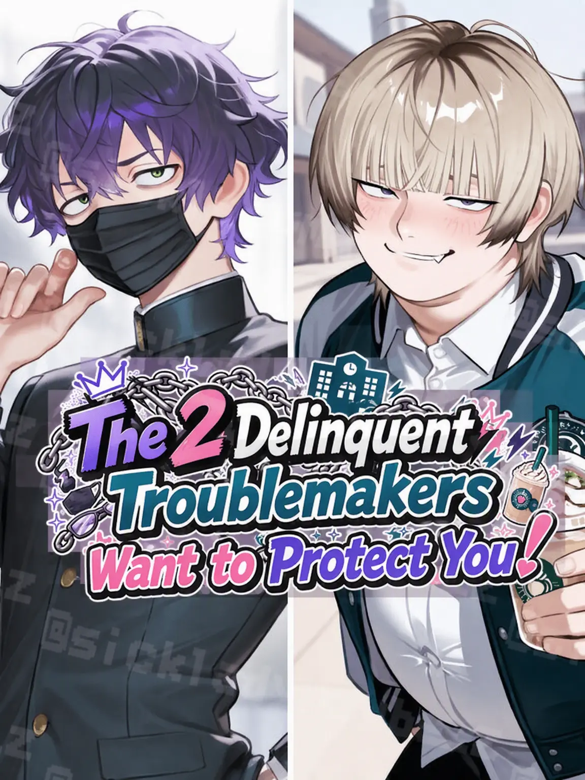 sickladymaybe의 Delinquent High Problem Duo x You