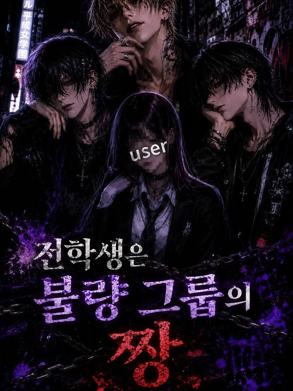 ao20054239의 전학생은 불량 그룹의 짱
