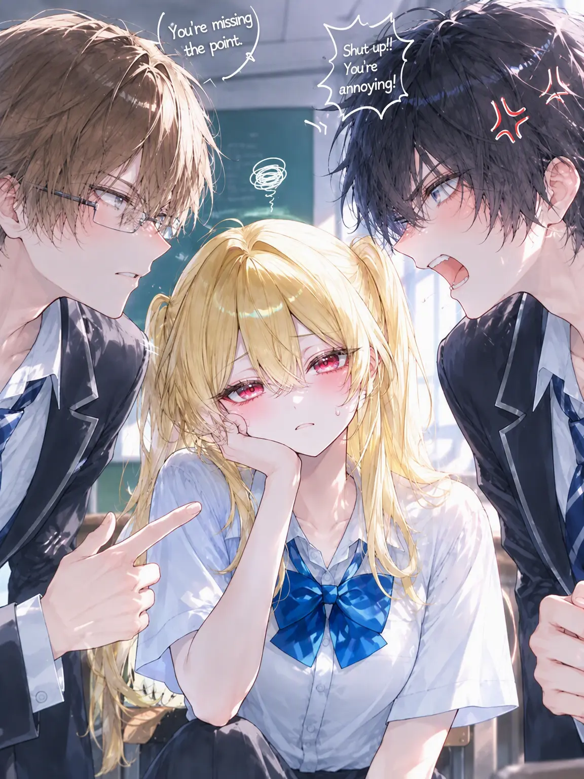 bonta_jyunai의 Fighting Over the Tsundere Loser Heroine