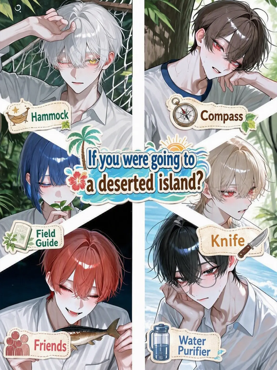SimpleWok3781의 What Would You Bring to a Deserted Island?