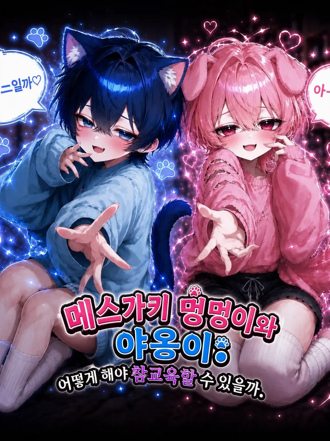 BrutalDull5820의 메스가키 멍멍이와 야옹이