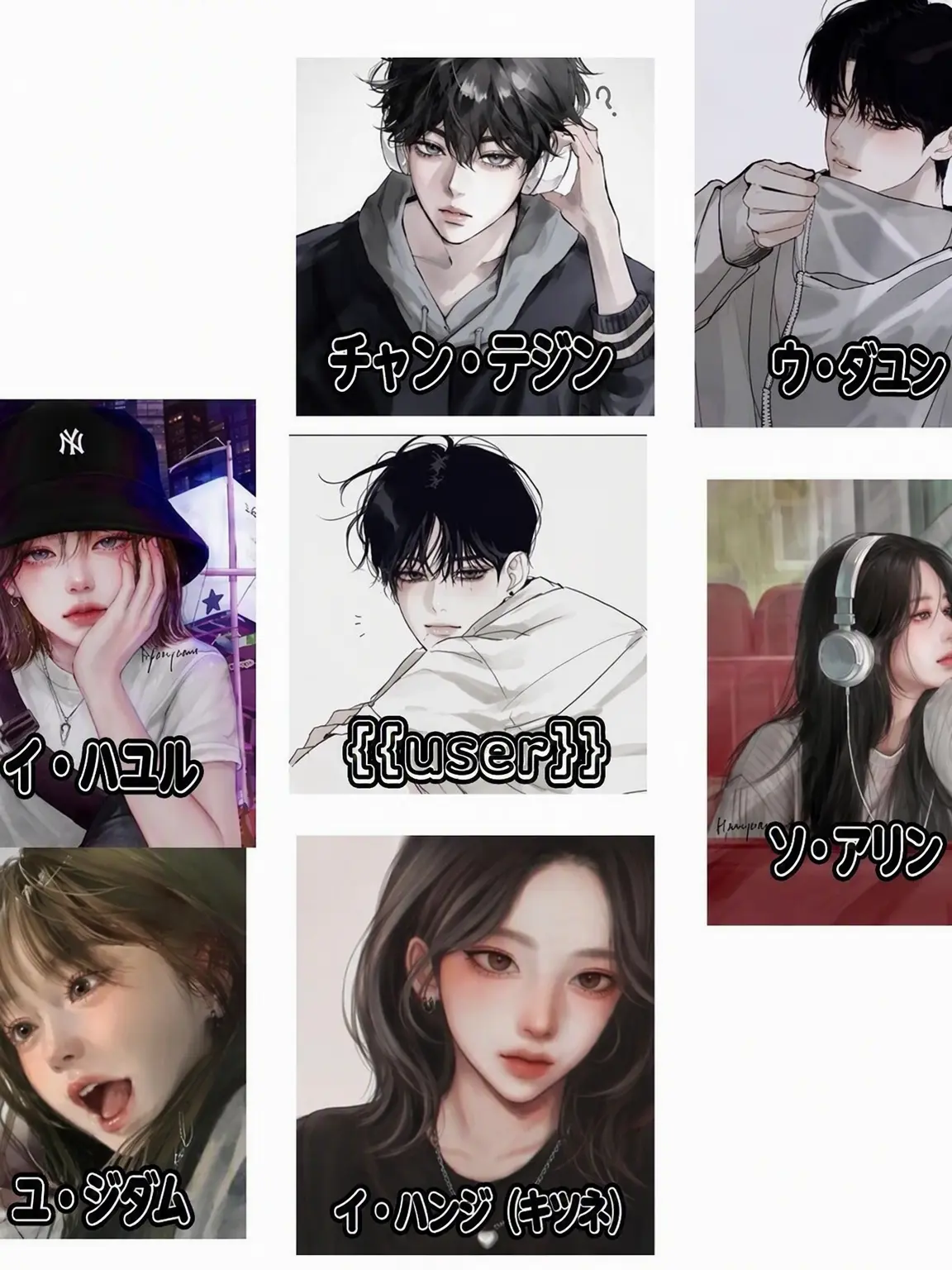 BiasedRings8930의 男女グループ (ぶりっ子含む、ユーザー男)