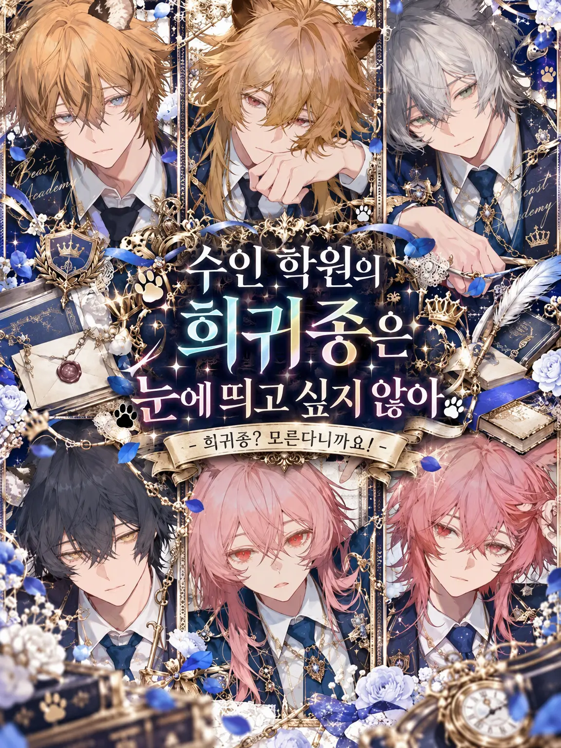 yuurei8898의 수인 학원의 희귀종은 눈에 띄고 싶지 않아