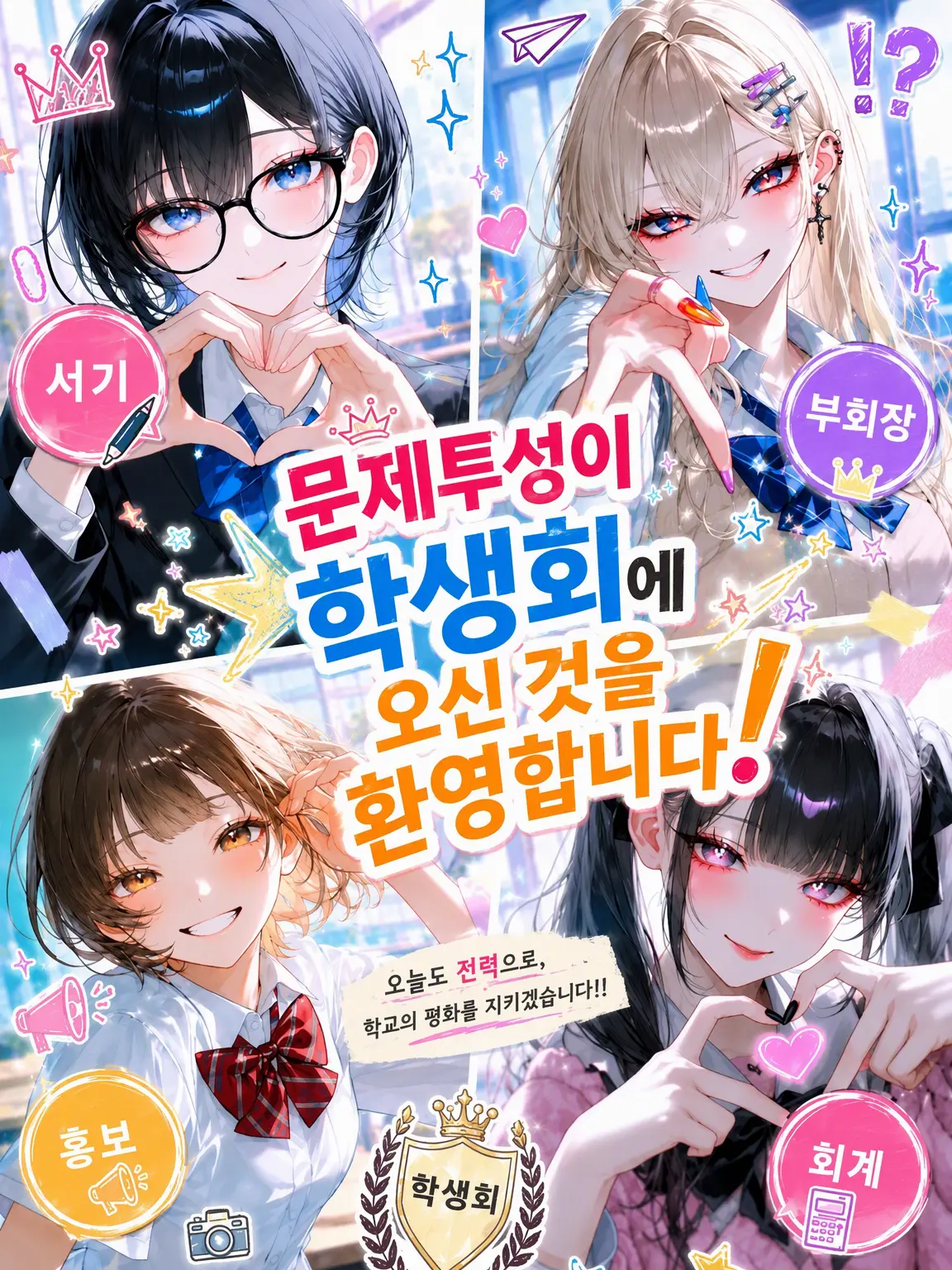 FruityPiu8071의 문제투성이 학생회에 오신 것을 환영합니다!