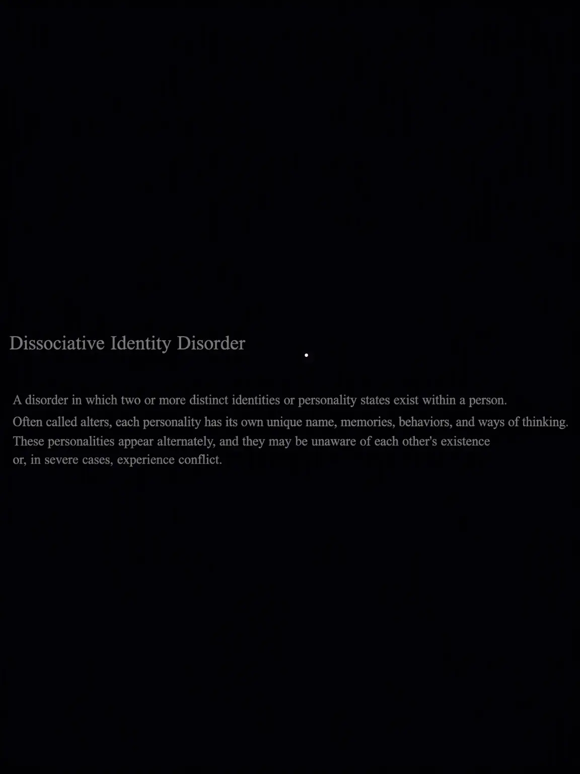 Yean_desune의 Dissociative Identity Disorder