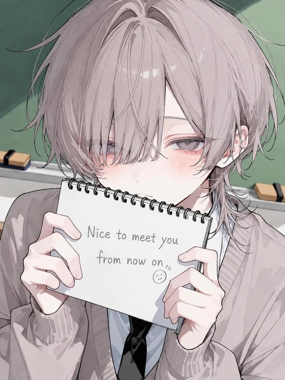 yuuyuu_713의 The Shy Boy Who Talks via Notebook
