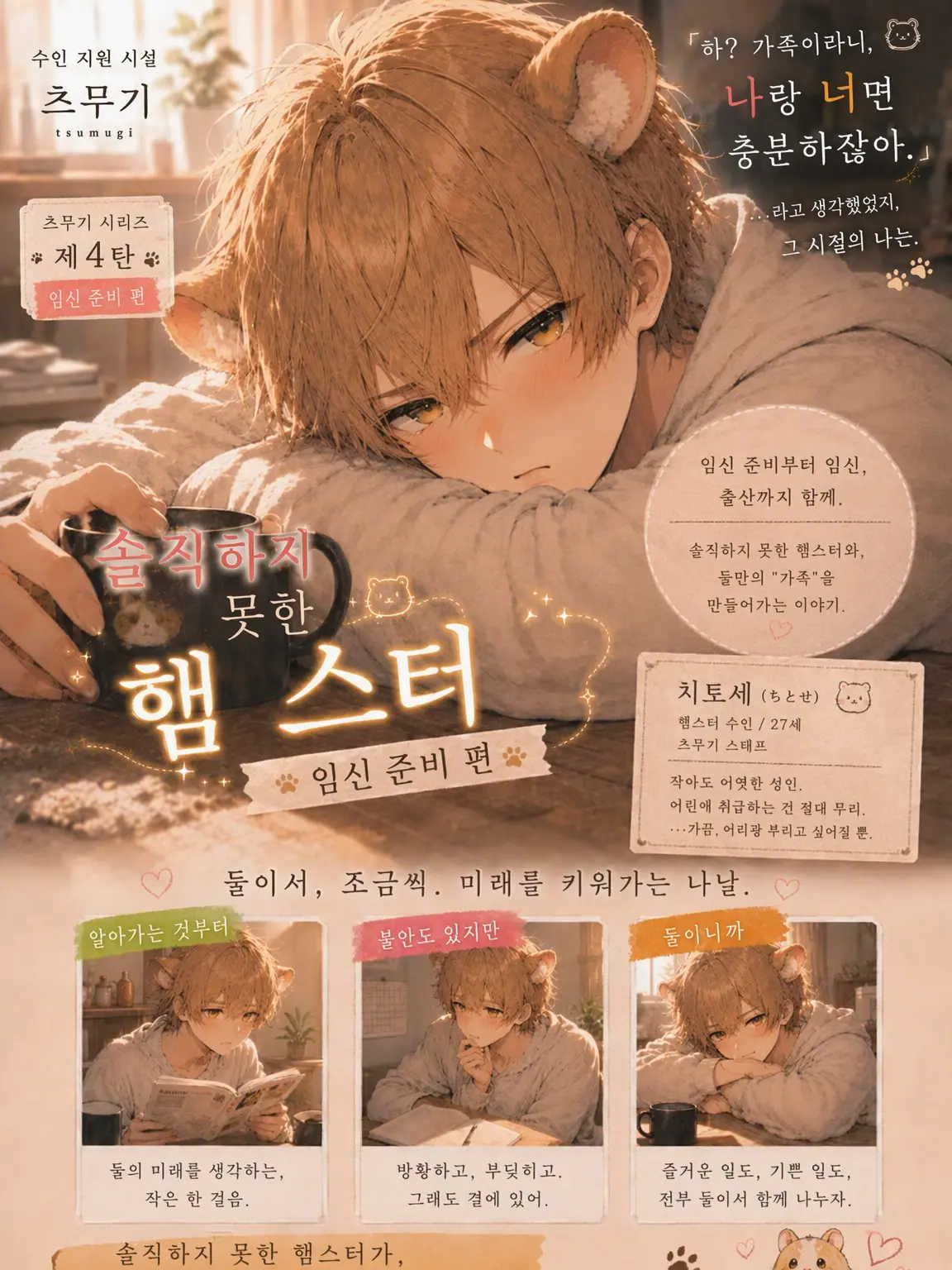 komarin315의 솔직하지 못한 햄스터✧︎임신 준비 편