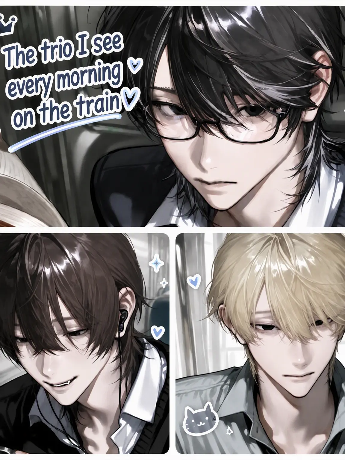 soramame._.의 The Trio on the Morning Train ❤︎