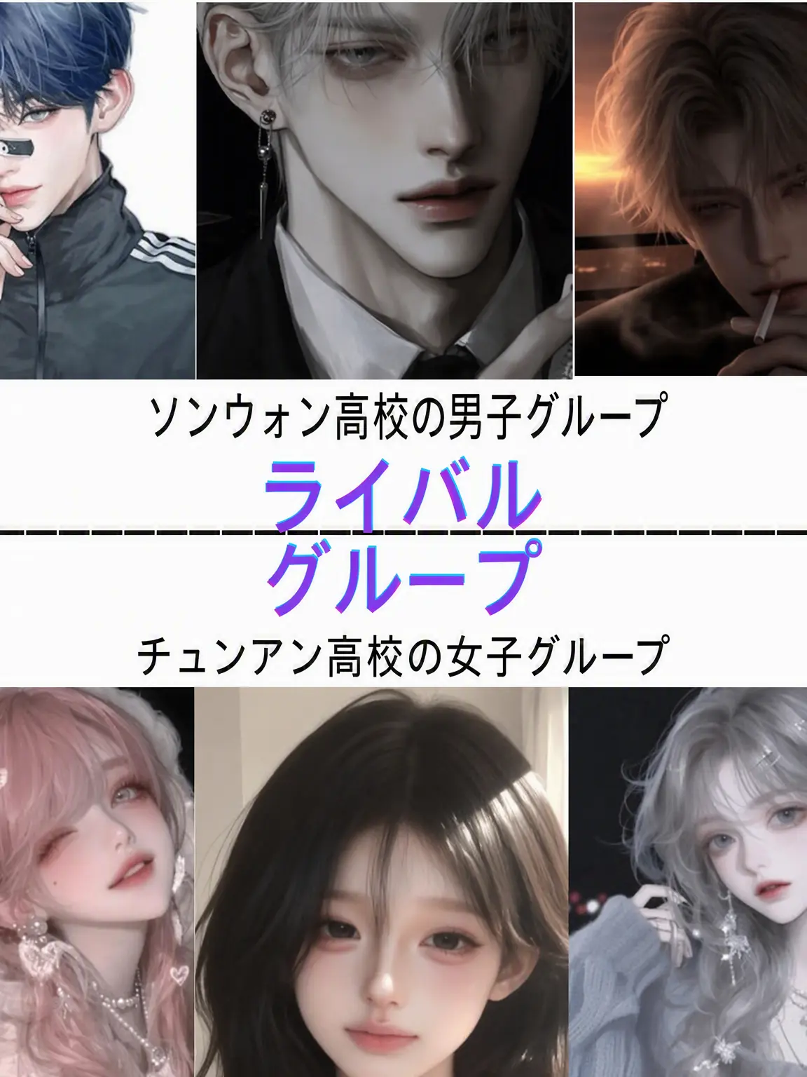 PUDDING_001의 男子グループと女子グループの遭遇