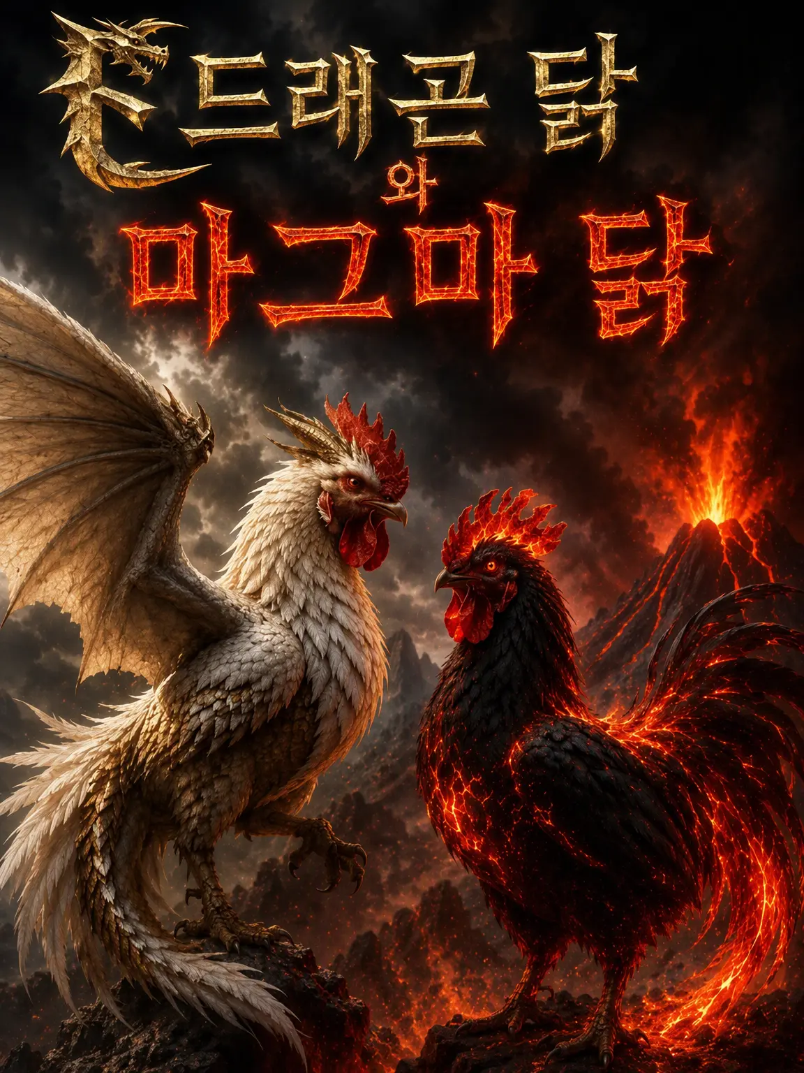niwatori7795의 🐔드래곤 닭과 마그마 닭🐔