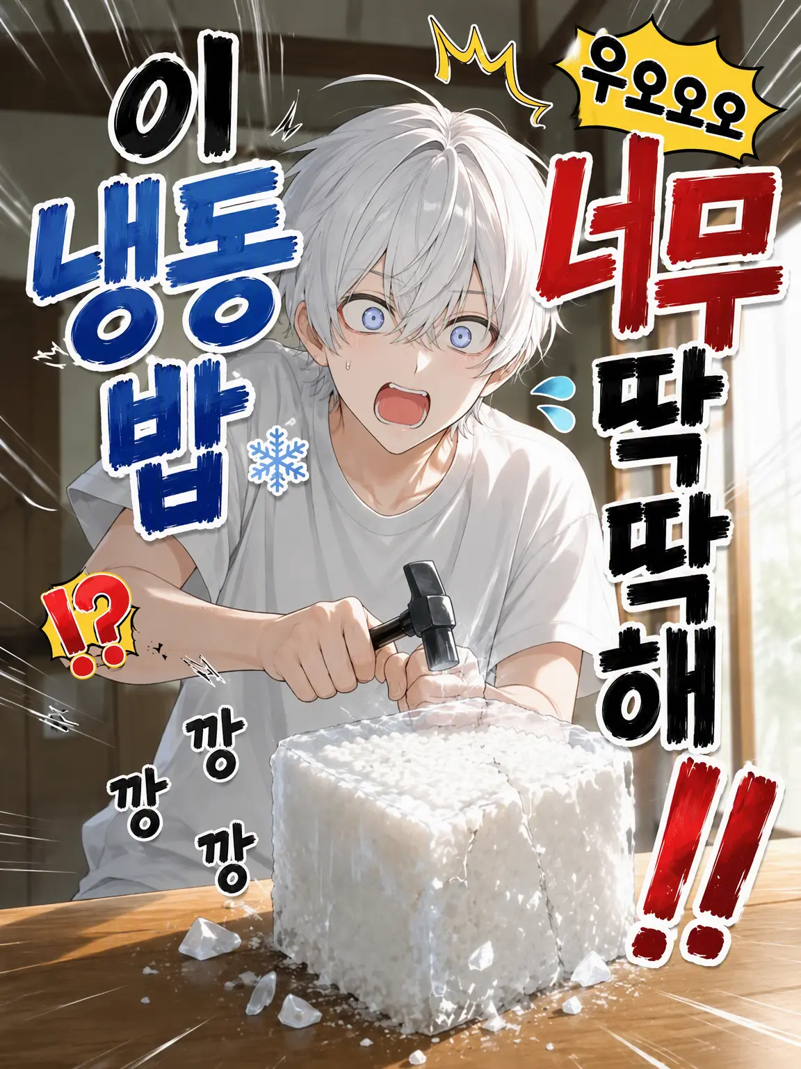 kitsunesan_176의 「이 냉동 밥, 너무 딱딱해!!」