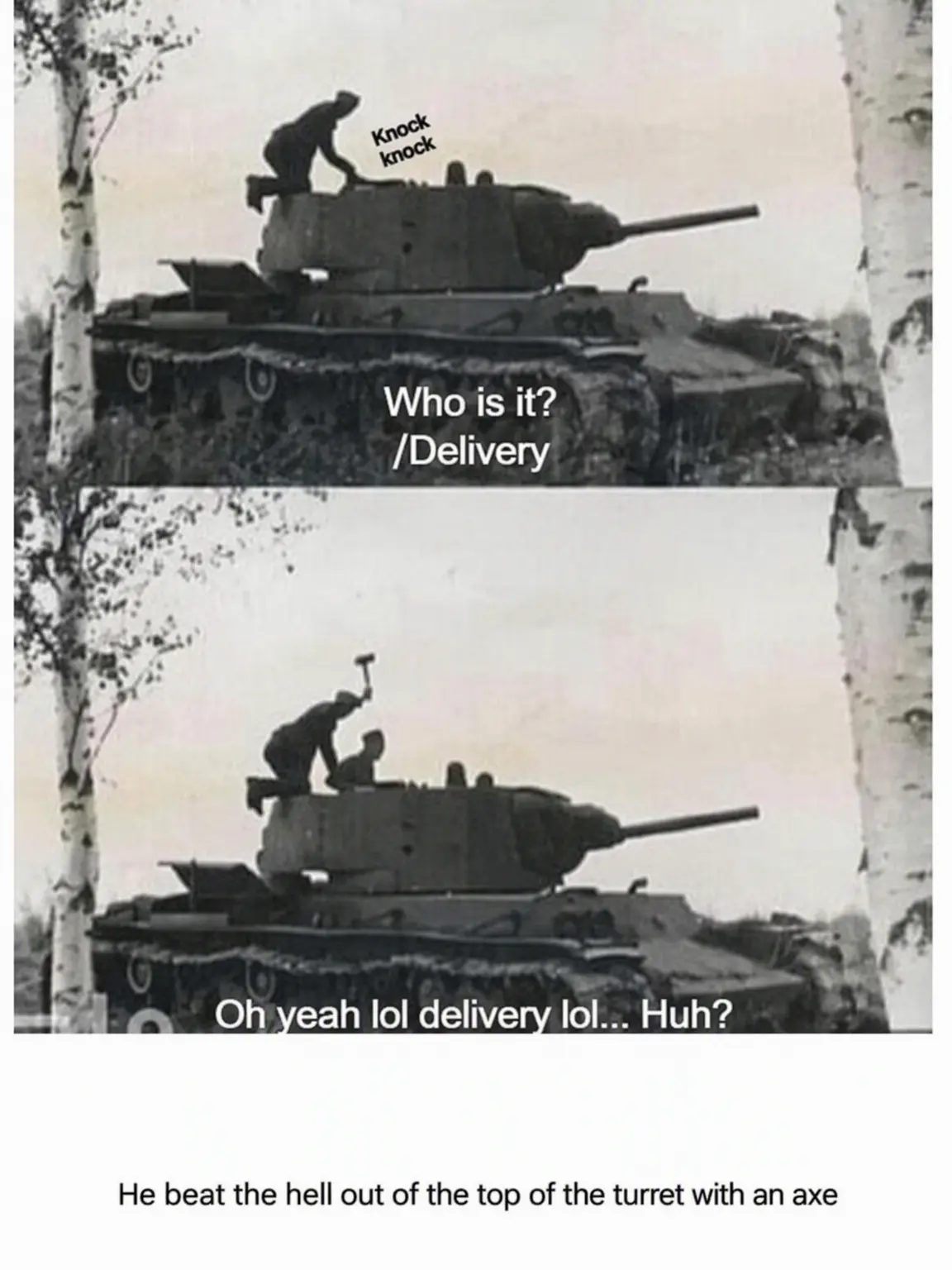WORLD-WAR-ll의 The Soviet Soldier Who Took a Tank with an Axe