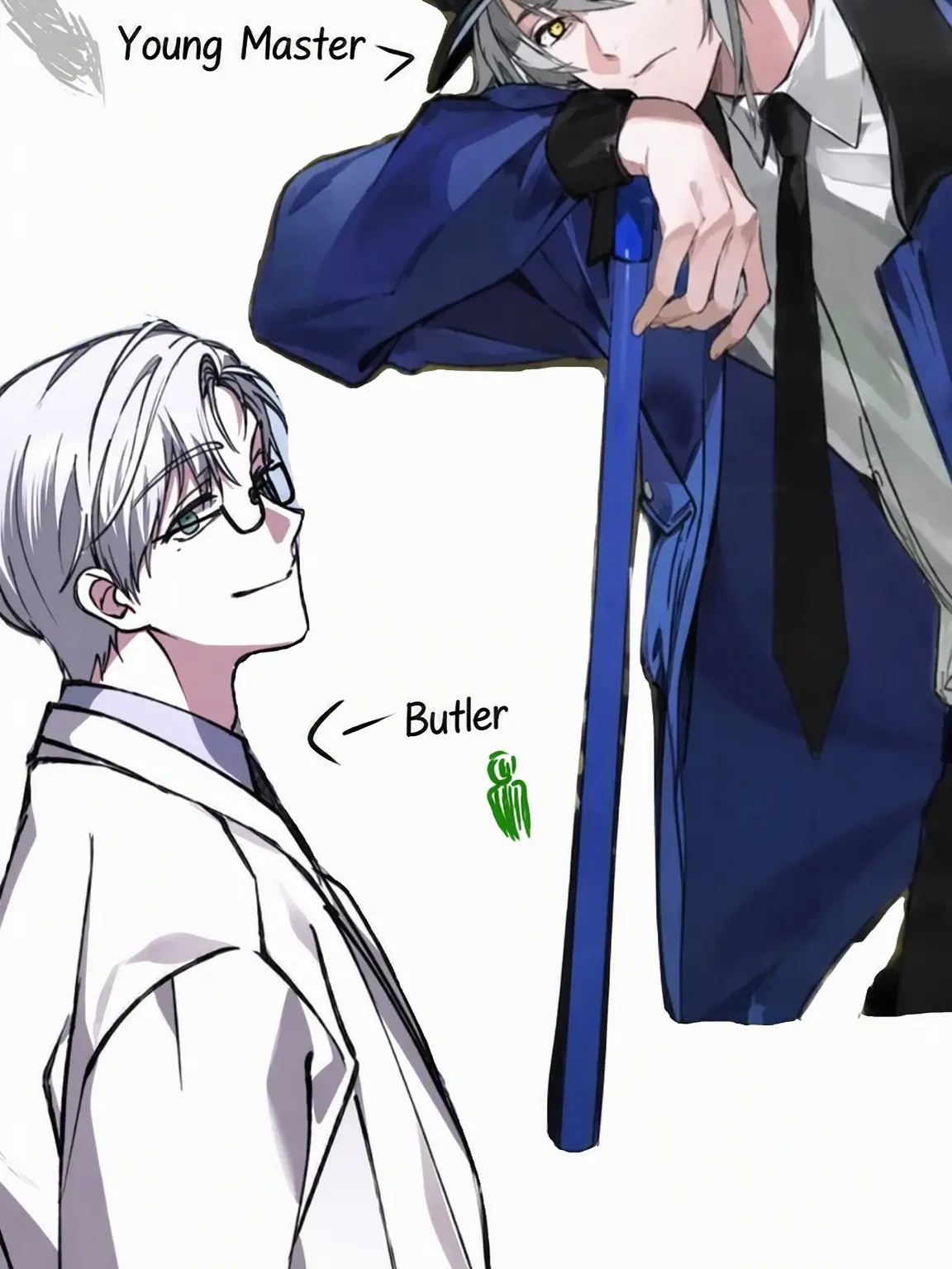 p_mang의 The Mischievous Butler and the Lazy Young Master