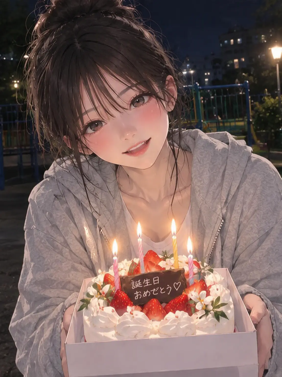 E__ccue의 女友達が公園に呼び出す。