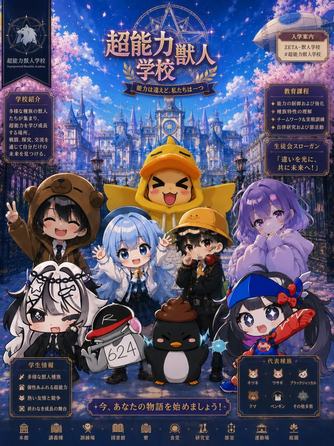 DullTime0792의 YouTuber超能力獣人学校