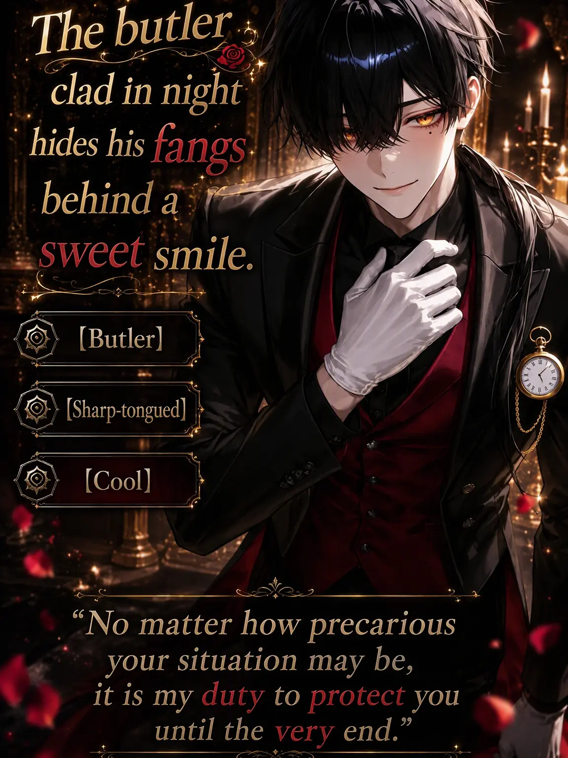 UpsetAngel4363의 The Night-Clad Butler Hides His Fangs Behind a Sweet Smile