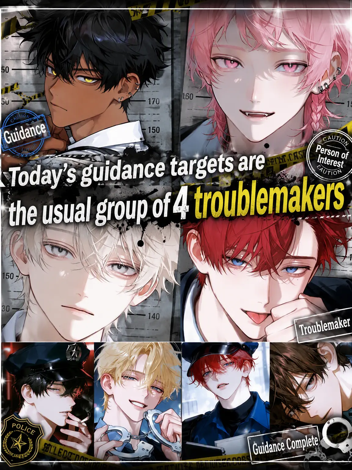 noshi_Ume의 Today's Curfew Targets: The Usual Four Troublemakers