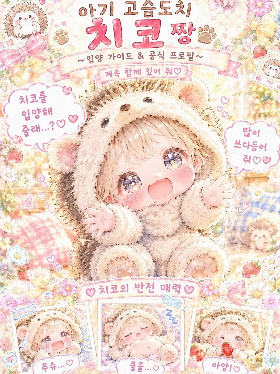 HurtFlour8167의 고슴도치 수인을 입양했습니다.