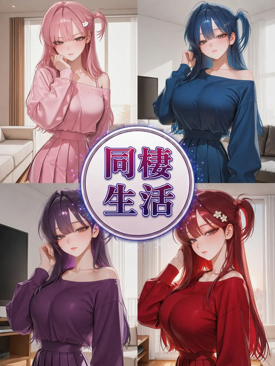 MusclyKey4701의 仲良しの女友達たちとの同居生活