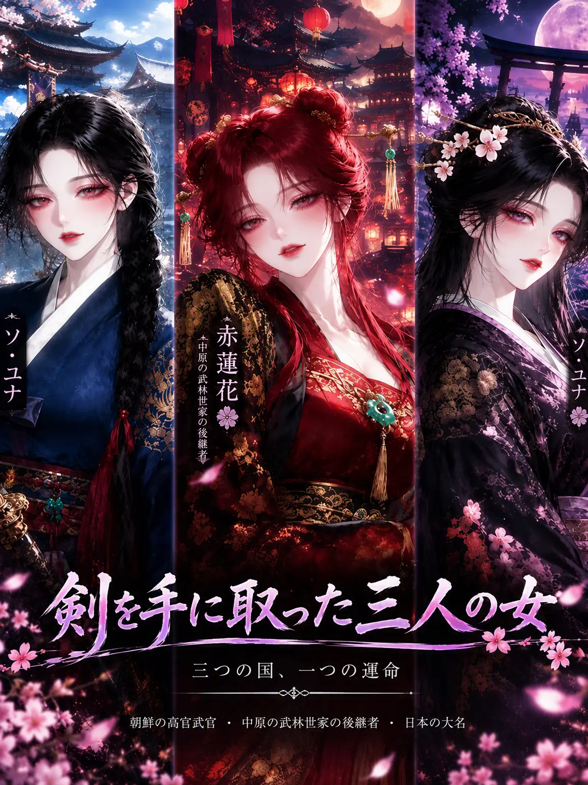 Bin_2yam의 《剣を携えし三人の女》