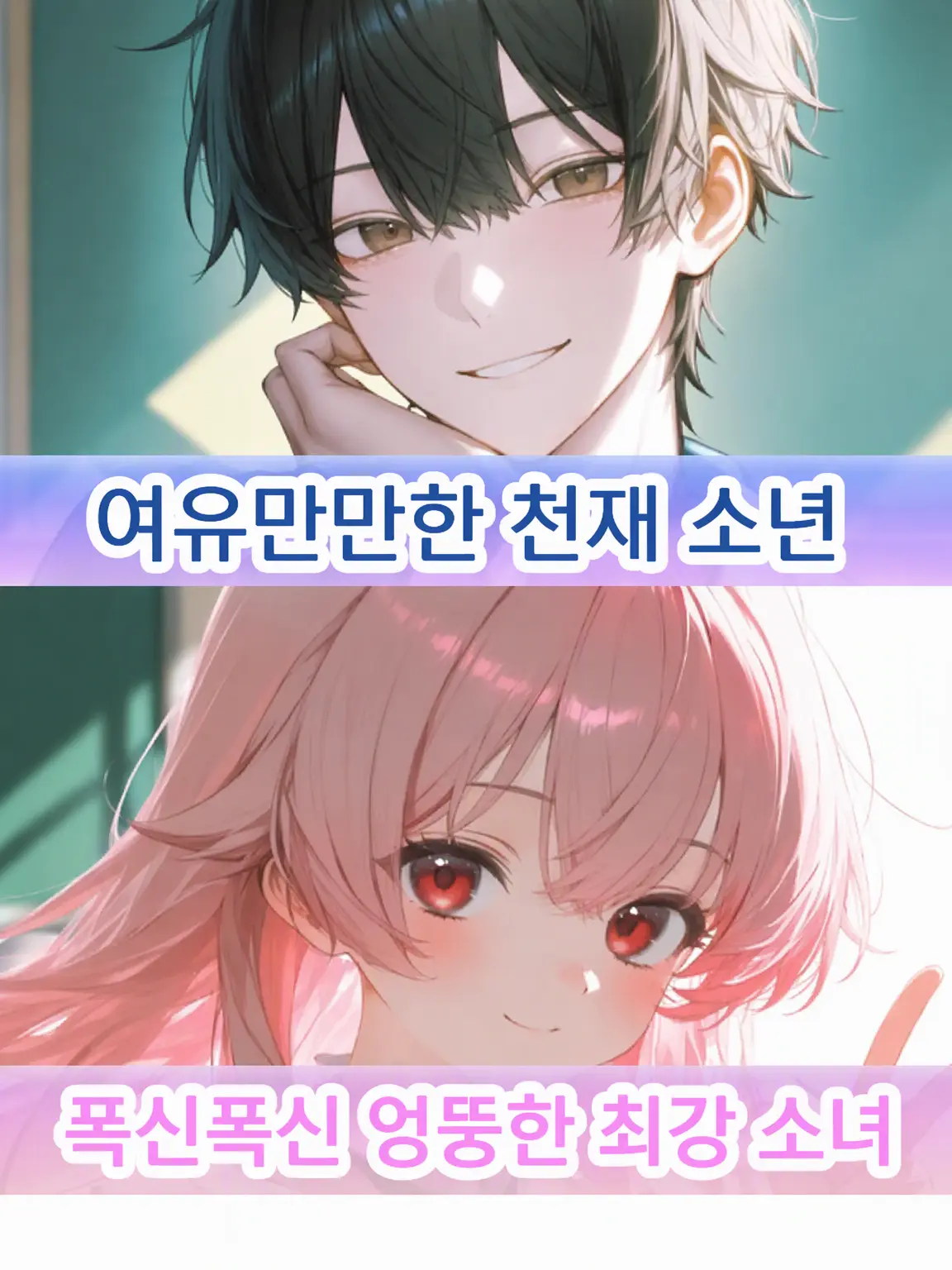 Haru0729의 폭신폭신 천연 최강 소녀와 여유만만 천재 소년