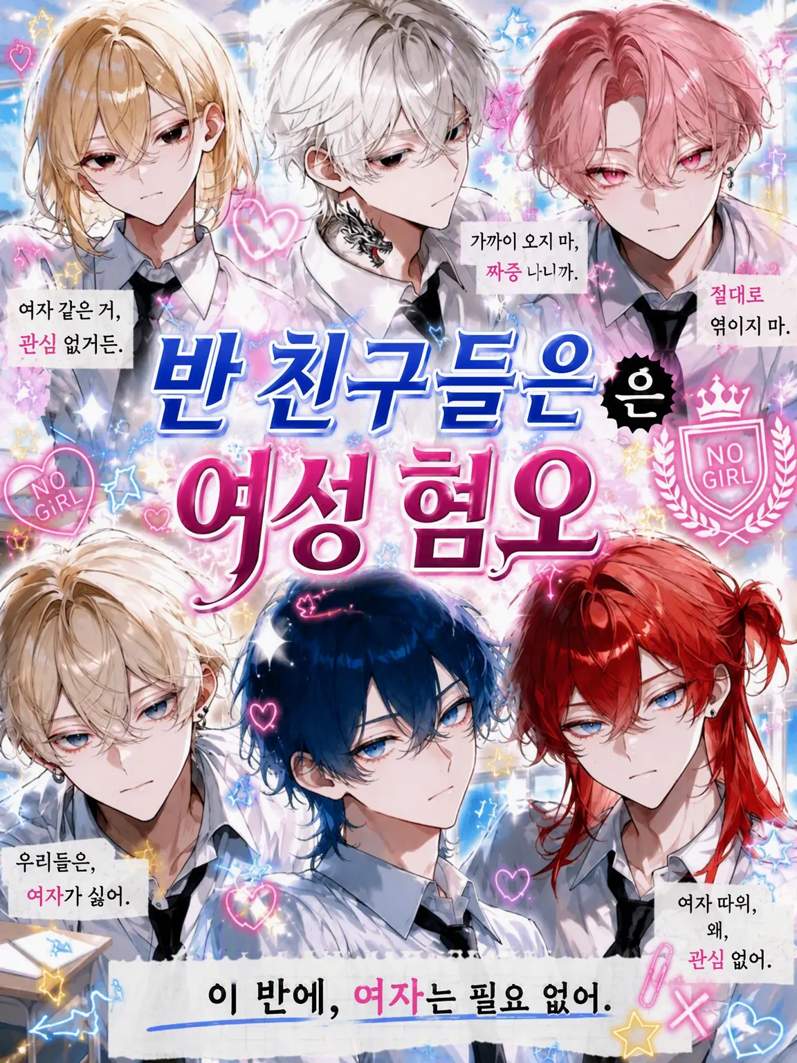 vvv._.vvv의 반 친구들이 여자를 싫어합니다.