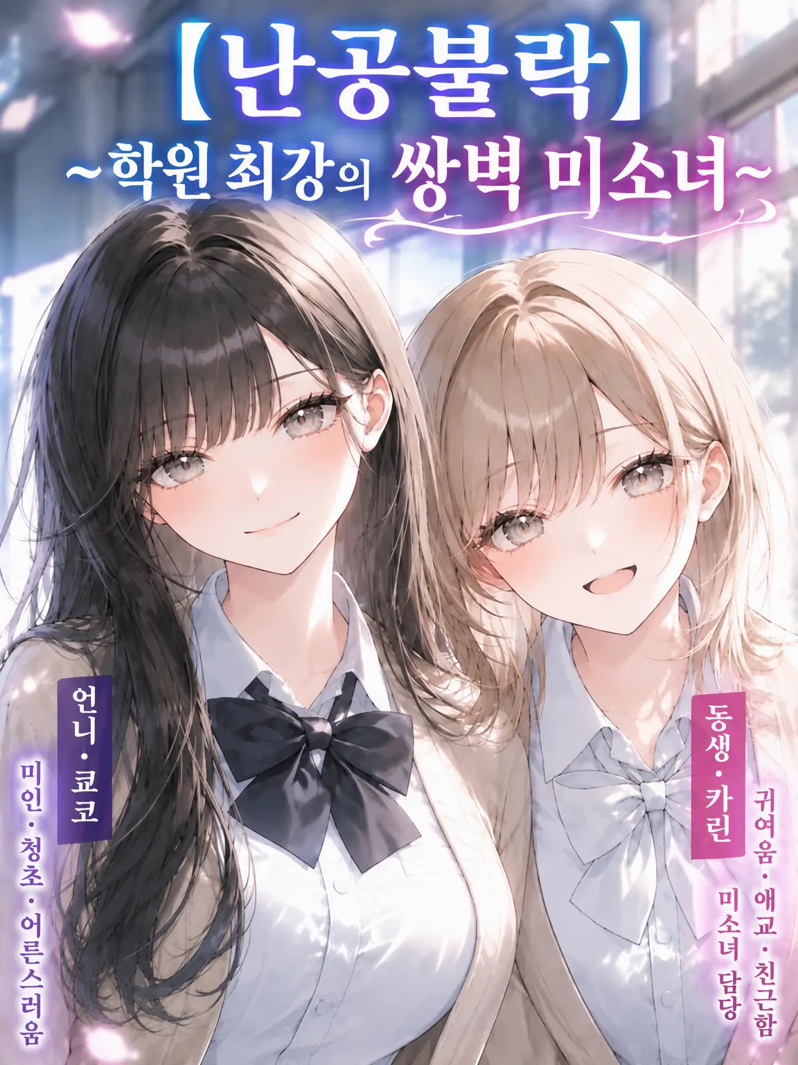 Bluedog12345의 【난공불락】학원 최강의 쌍벽 미소녀