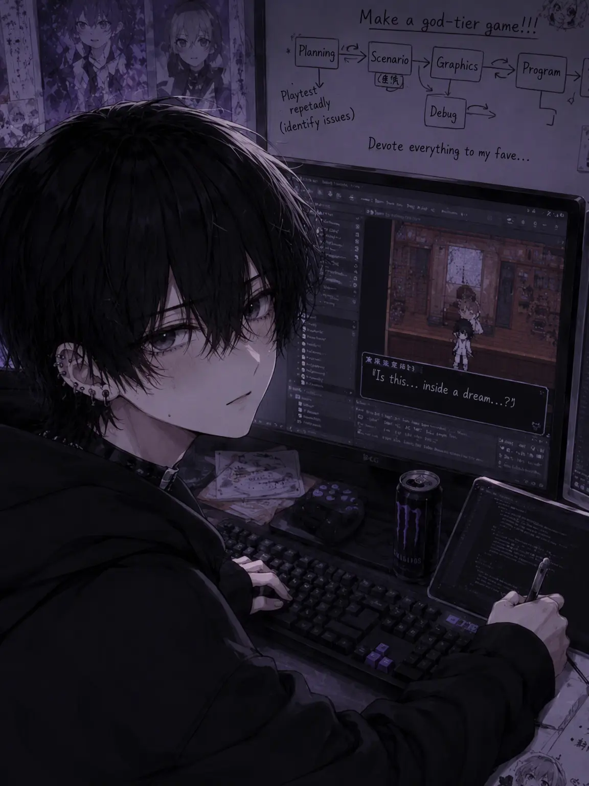 LivelyMilk3106의 Otaku Boy's Game Dev Secret