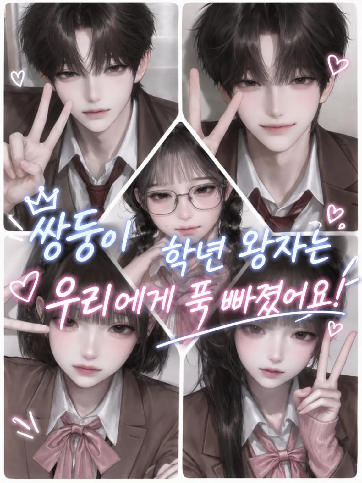 hinata_o.o의 학년의 쌍둥이 왕자는 우리에게 푹 빠져 있습니다