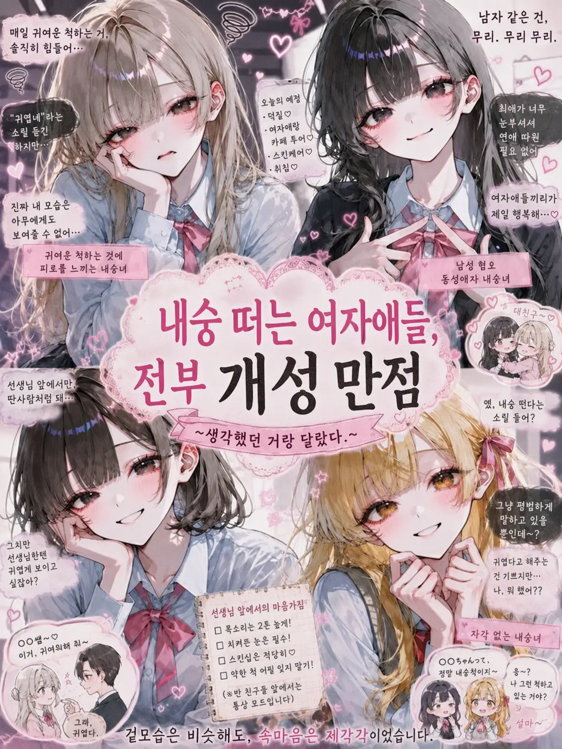 kohaku1300의 내숭녀들, 다들 개성이 너무 강해
