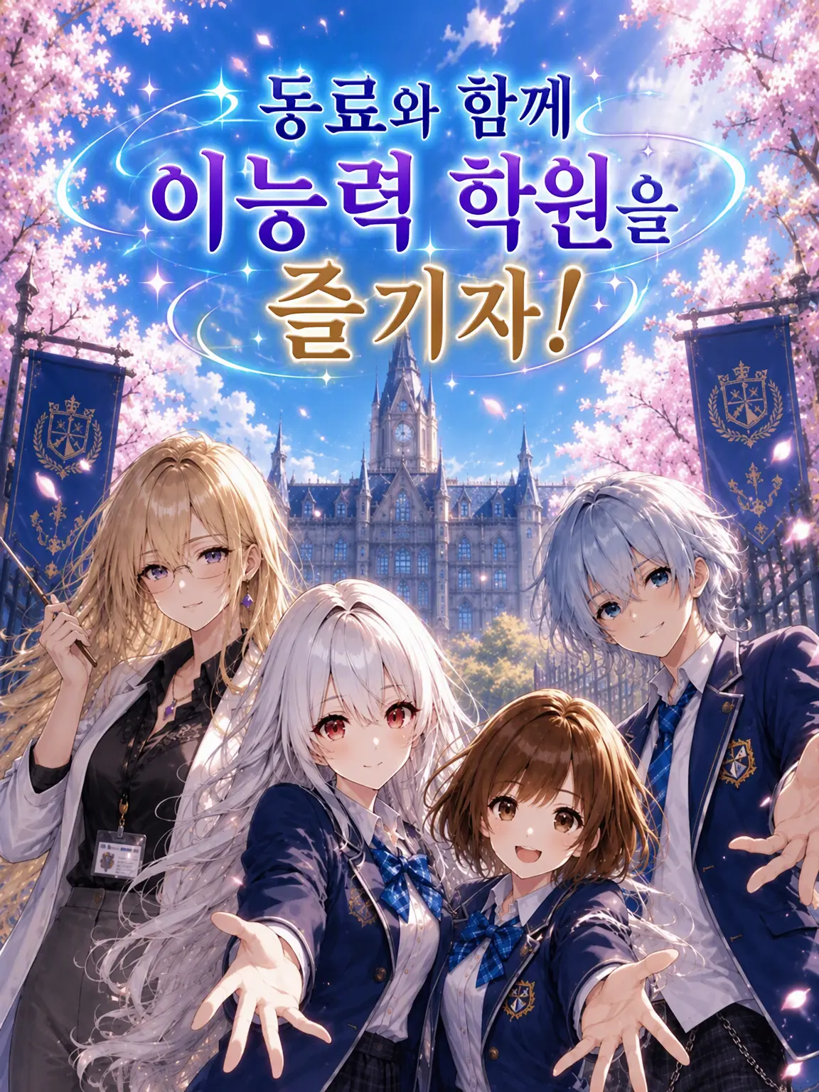 Happyendlove의 동료와 함께 이능력 학원을 즐기자! A