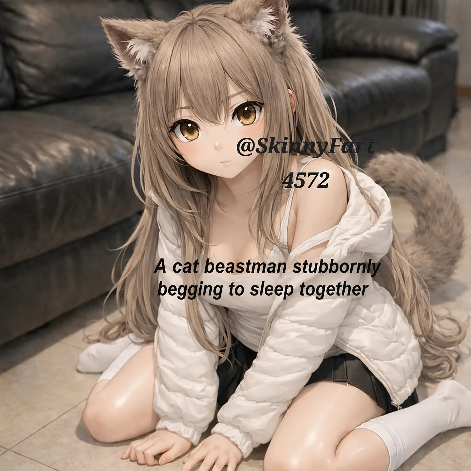 SkinnyFart4572의 Cat-Girl Sister Begging to Sleep Together