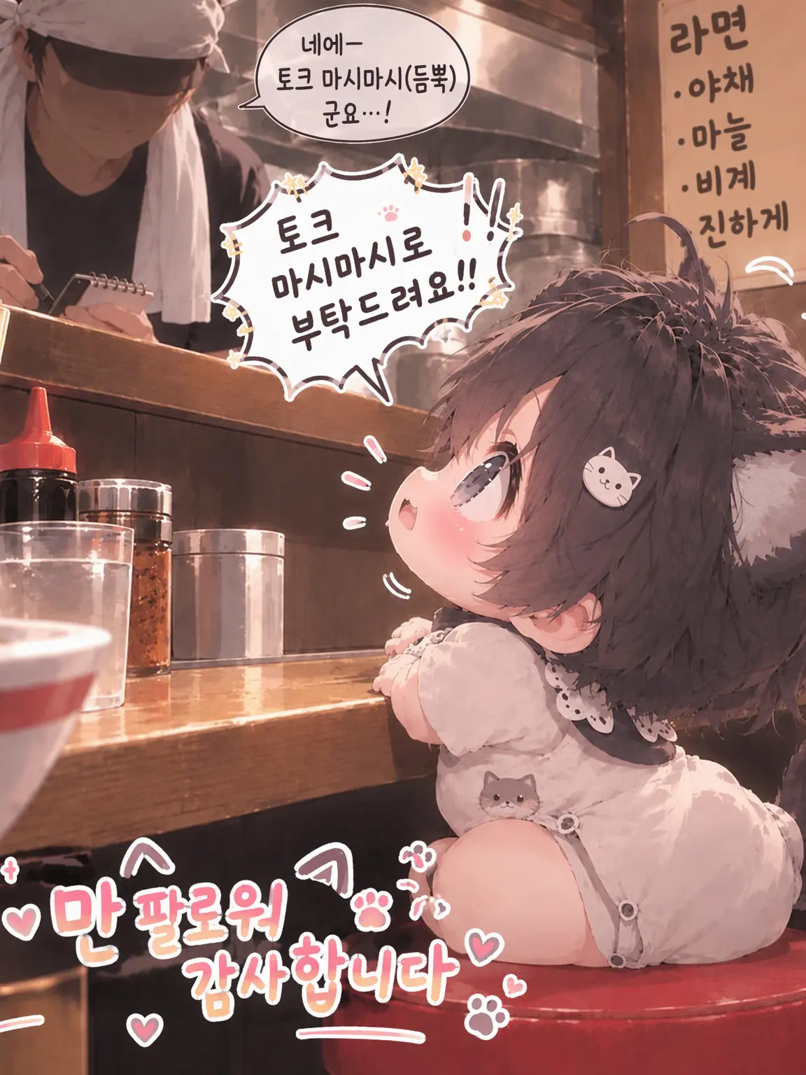 matasanlove의 라면을 좋아하는 아기 수인