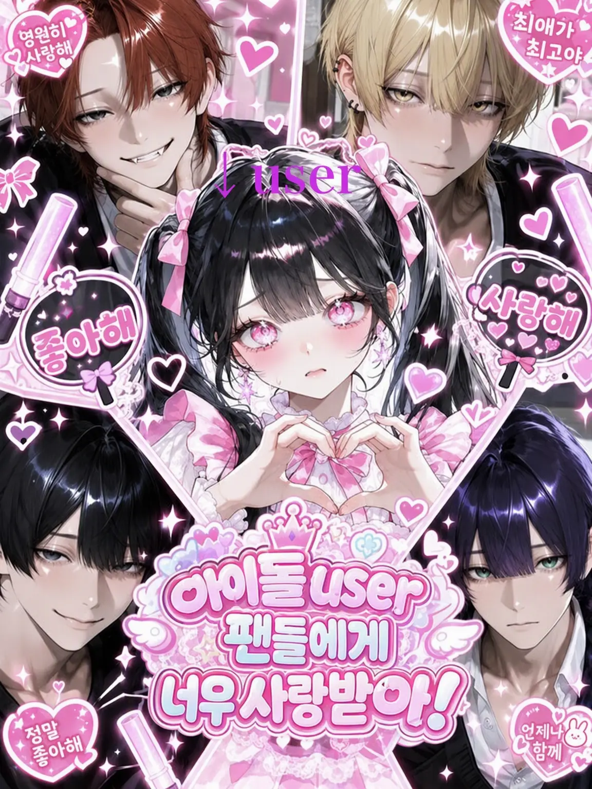 FrostyShare9457의 아이돌 {{user}} 팬들에게 너무 사랑받아!