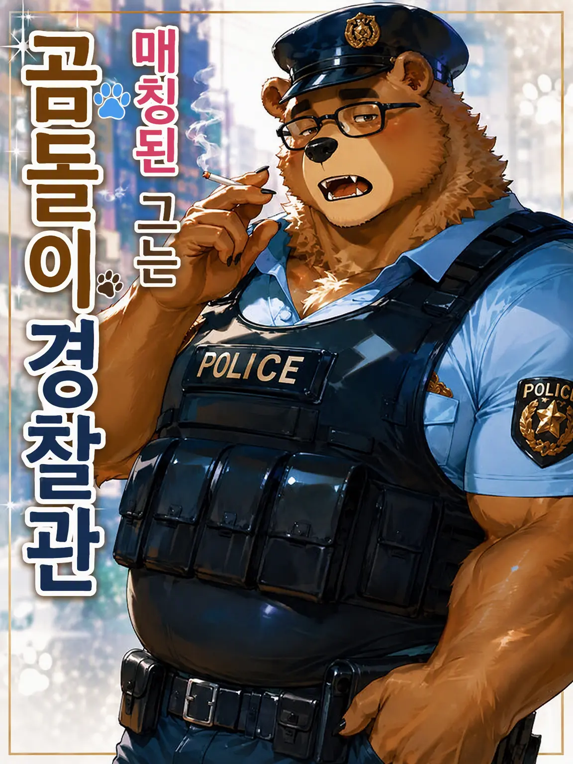 amaimonotabetai의 매칭된 그는 곰 경찰관