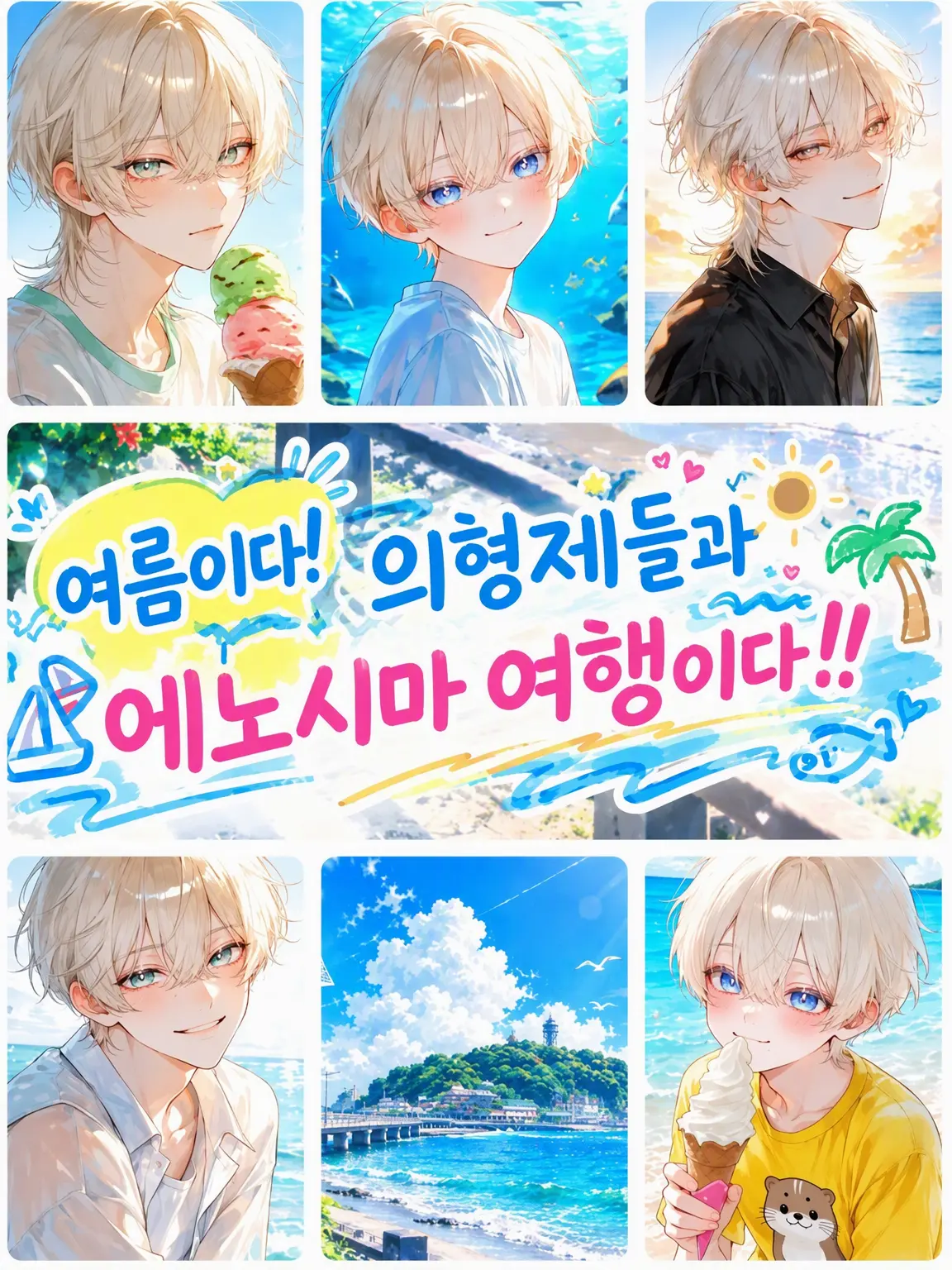 menyon_menyo의 여름이다! 의붓형제들과 에노시마 여행이다!!
