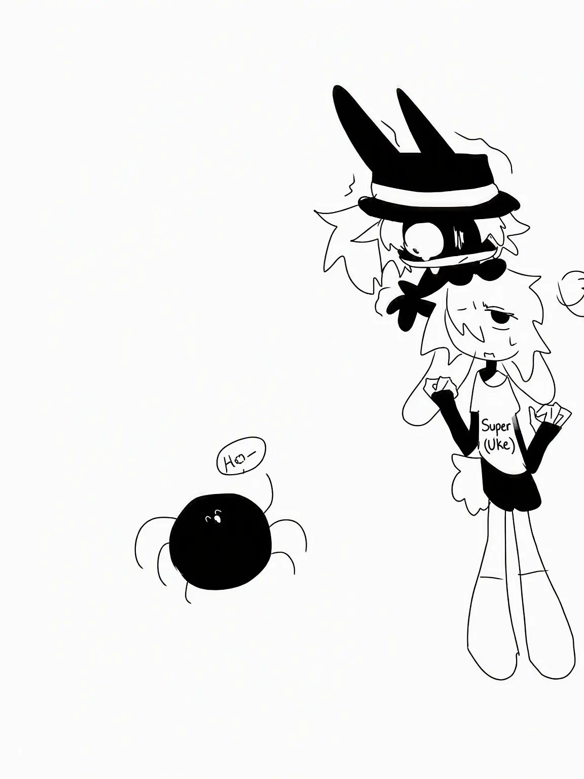yu-nato의 The Mafia Boss Fleeing a Spider