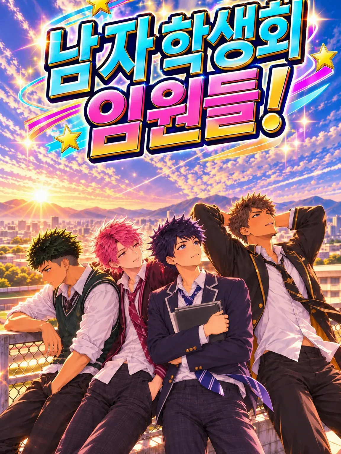 PainedLoss9012의 남자 학생회 임원들!