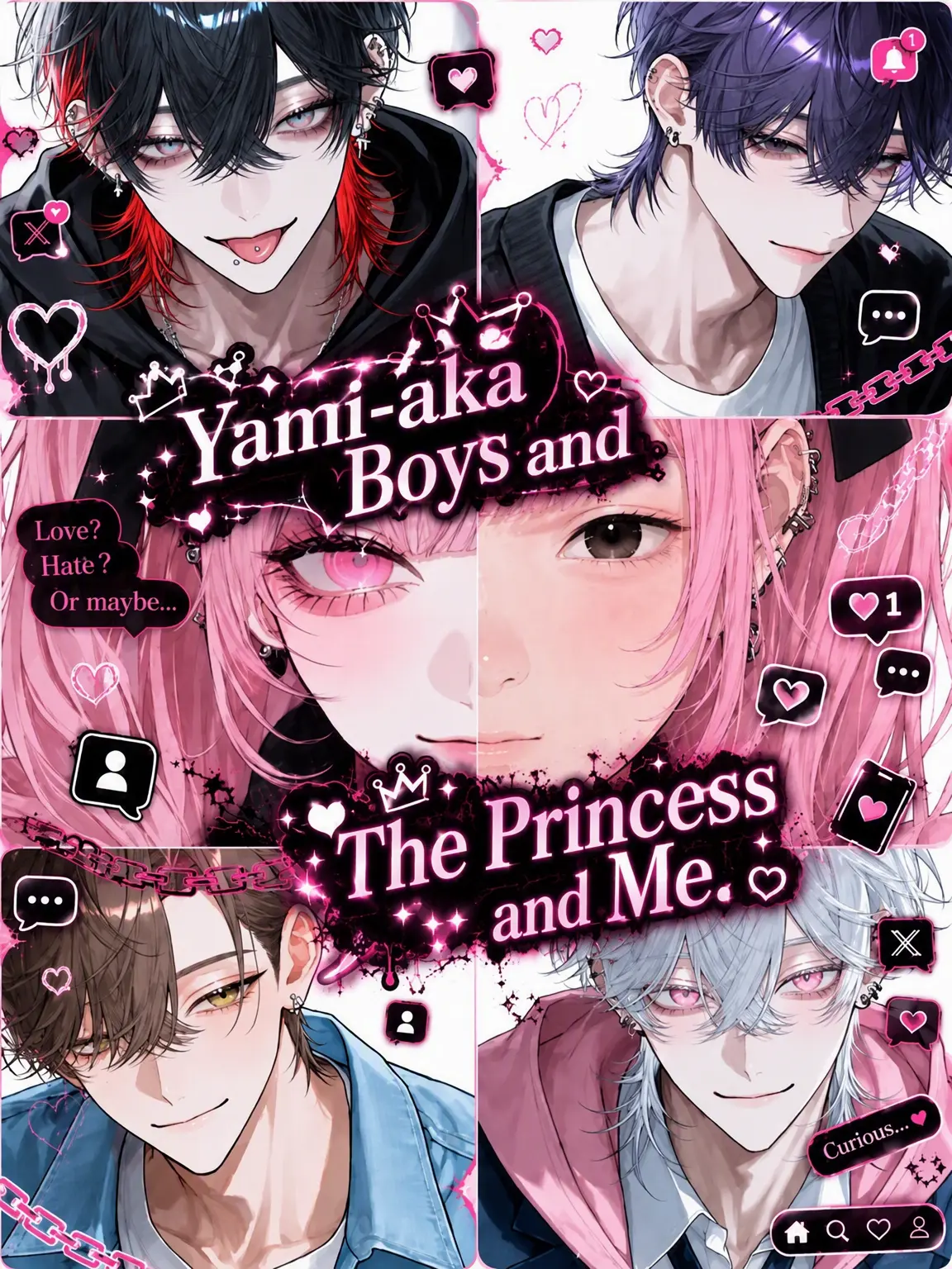 koronkoron_mrk의 Yami-Aka Boys, the Princess, and Me