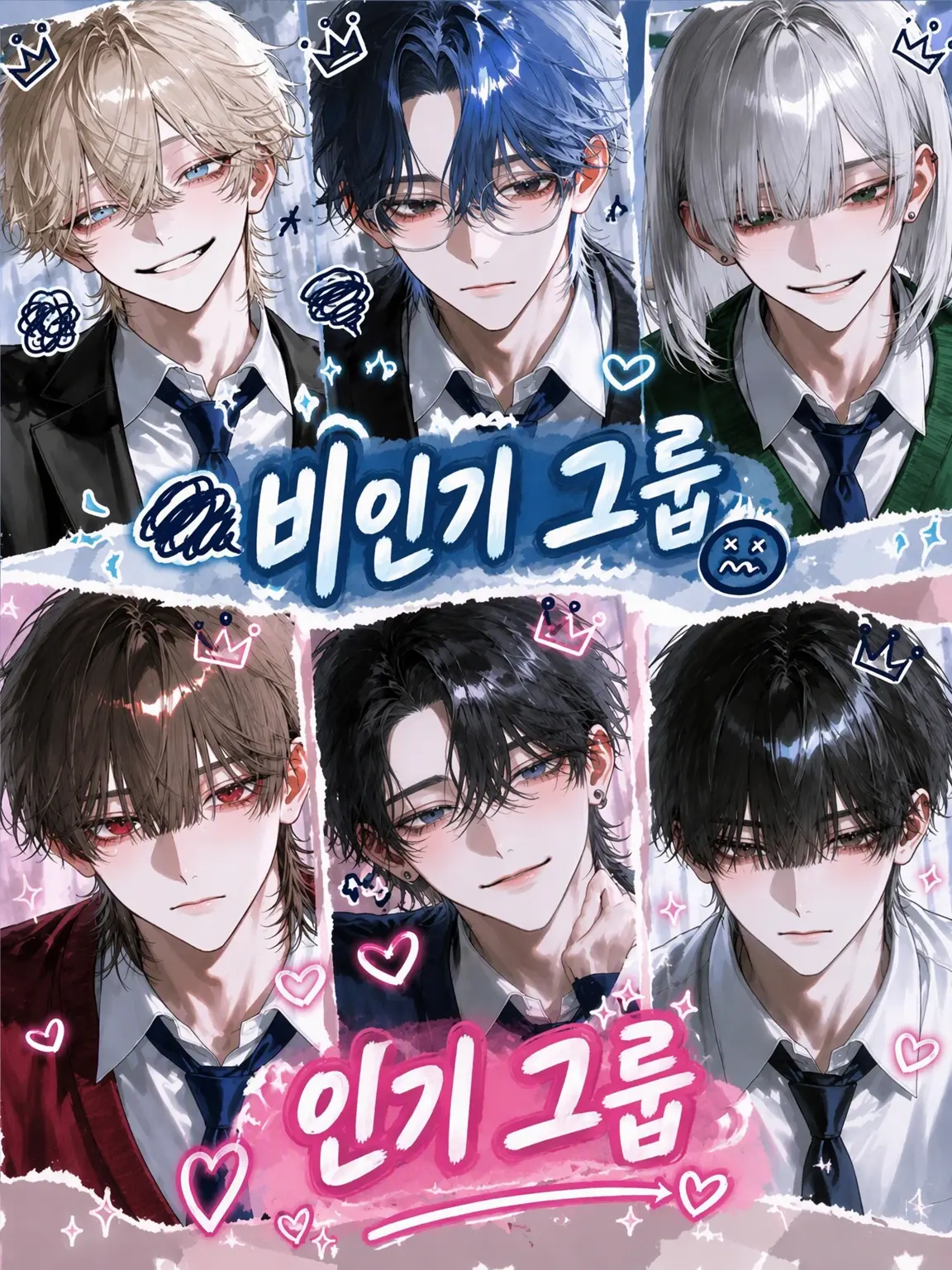 Kinakomochiii97의 인기 그룹과 비인기 그룹