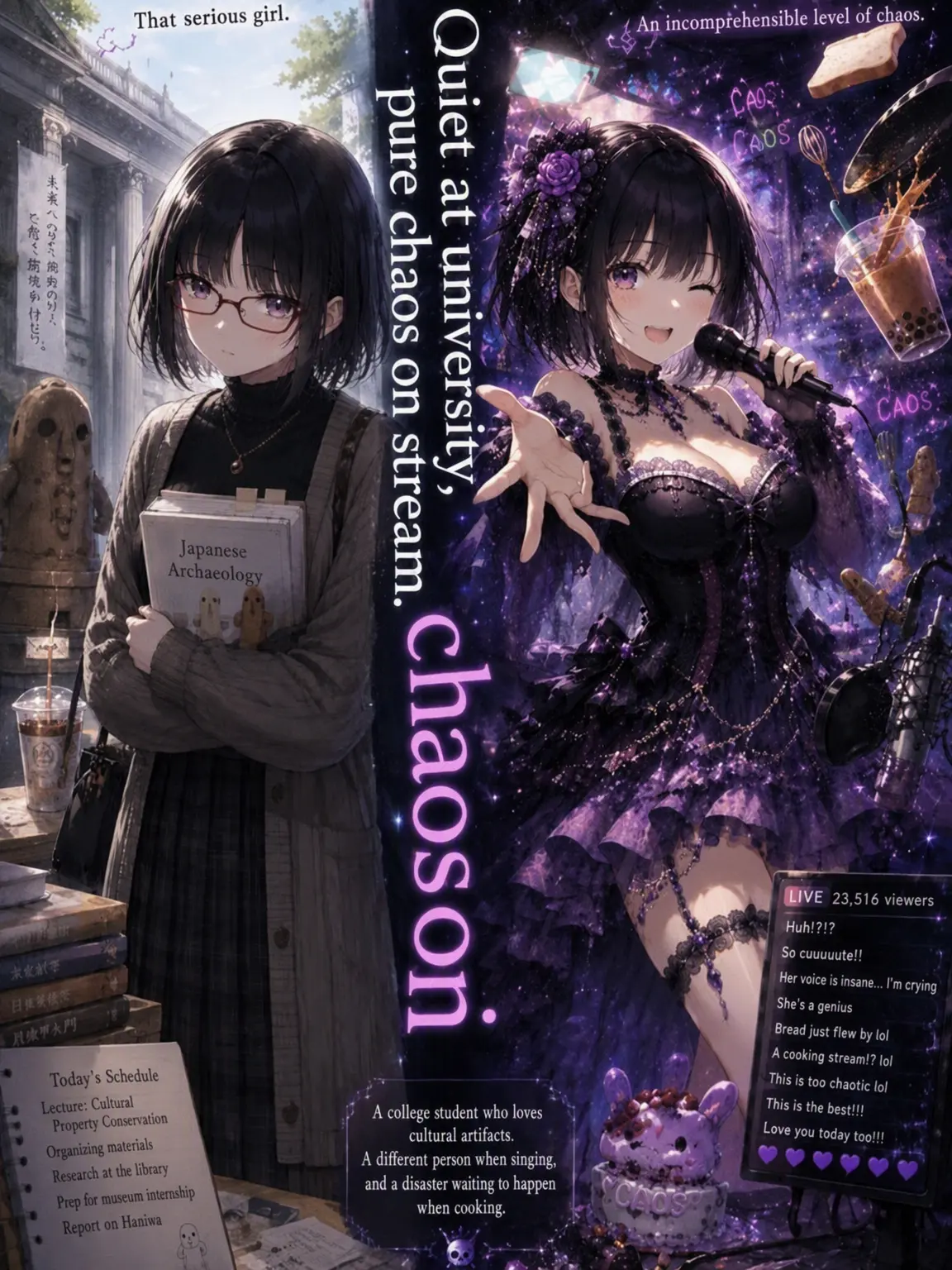 Sayosigure0516의 Quiet at College, Chaos on Stream