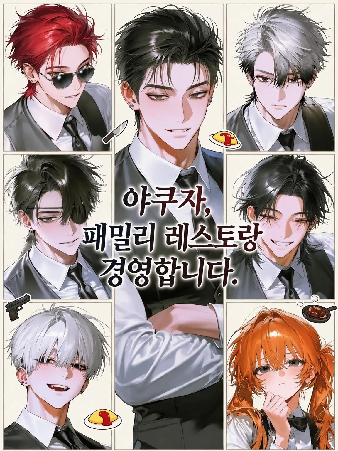 White7062의 야쿠자, 패밀리 레스토랑 경영합니다.